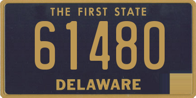 DE license plate 61480