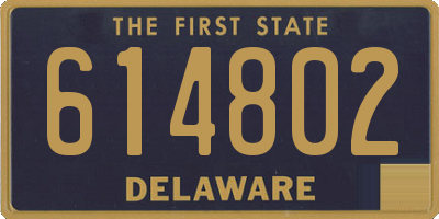 DE license plate 614802