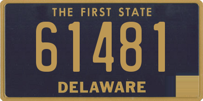 DE license plate 61481