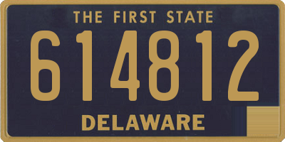 DE license plate 614812