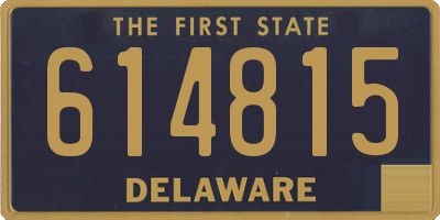 DE license plate 614815