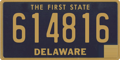 DE license plate 614816