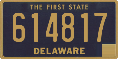 DE license plate 614817