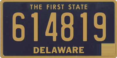 DE license plate 614819