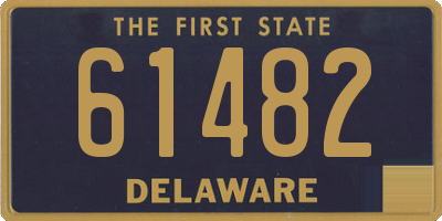 DE license plate 61482