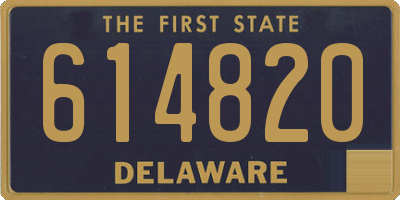 DE license plate 614820
