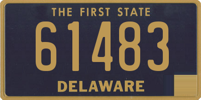 DE license plate 61483