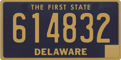 DE license plate 614832
