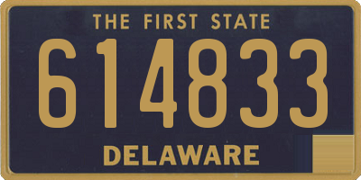 DE license plate 614833