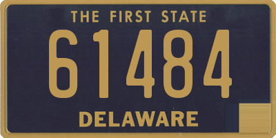 DE license plate 61484