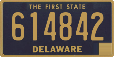 DE license plate 614842