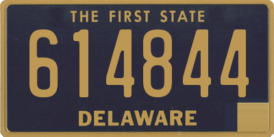 DE license plate 614844