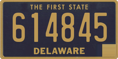 DE license plate 614845