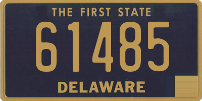 DE license plate 61485