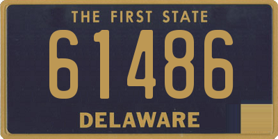 DE license plate 61486