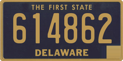 DE license plate 614862