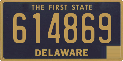 DE license plate 614869