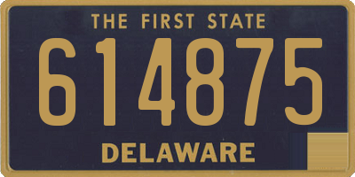 DE license plate 614875