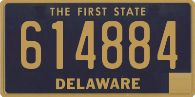 DE license plate 614884