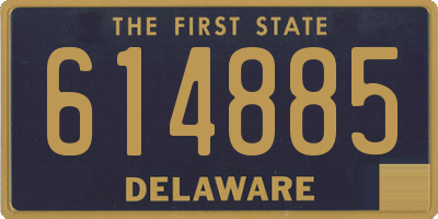 DE license plate 614885