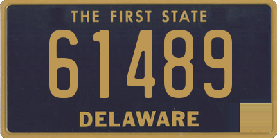 DE license plate 61489