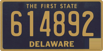 DE license plate 614892
