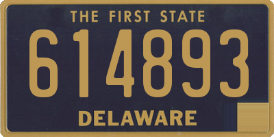 DE license plate 614893
