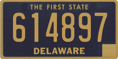 DE license plate 614897