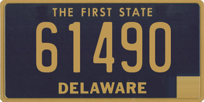 DE license plate 61490