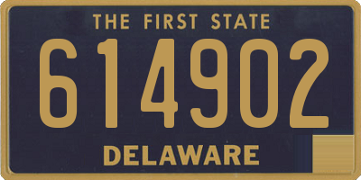 DE license plate 614902