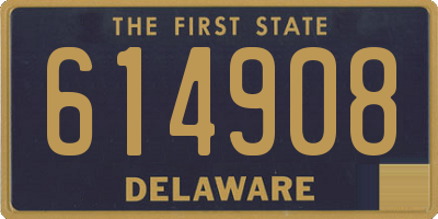 DE license plate 614908