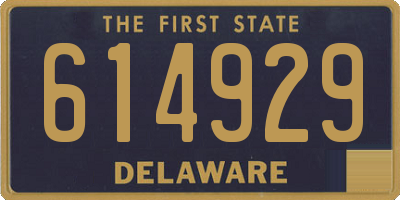 DE license plate 614929