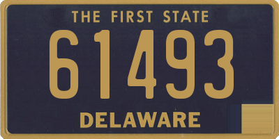 DE license plate 61493
