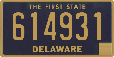 DE license plate 614931