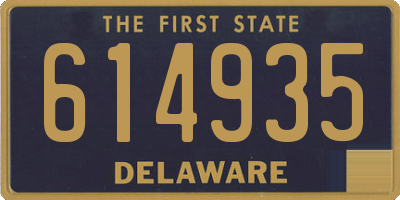 DE license plate 614935