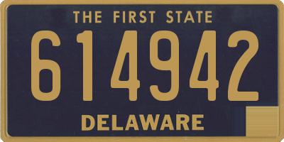 DE license plate 614942