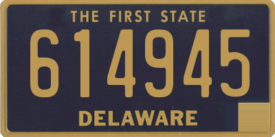 DE license plate 614945