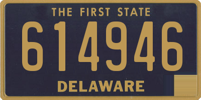 DE license plate 614946