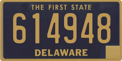 DE license plate 614948