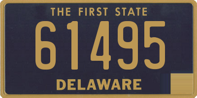 DE license plate 61495
