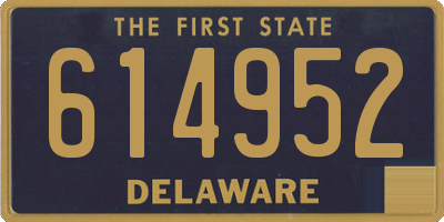 DE license plate 614952