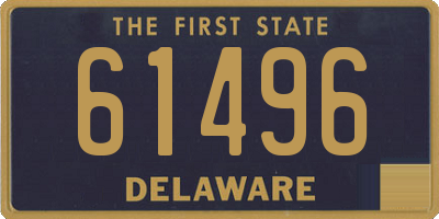 DE license plate 61496