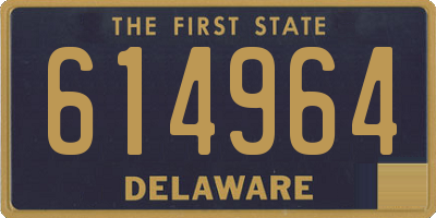 DE license plate 614964