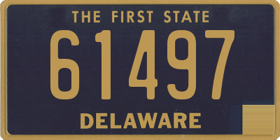 DE license plate 61497