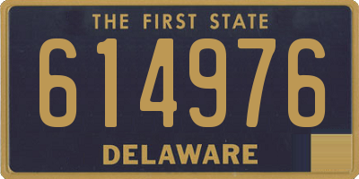 DE license plate 614976