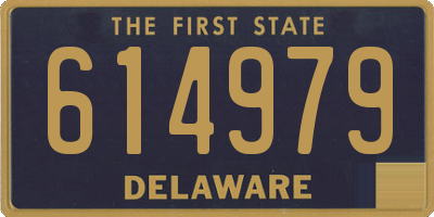 DE license plate 614979