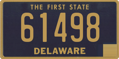 DE license plate 61498