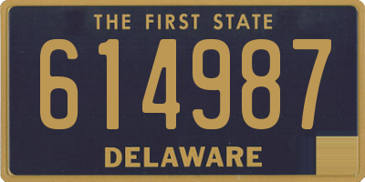 DE license plate 614987