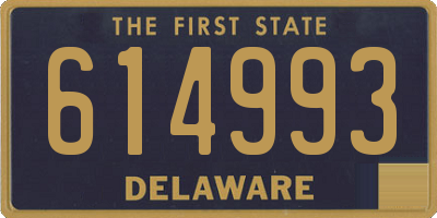 DE license plate 614993