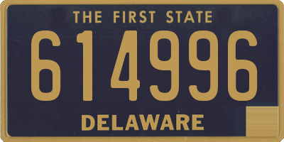 DE license plate 614996